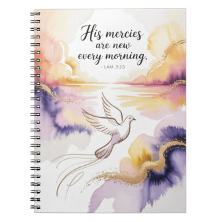 Inspirational Dove Journal - Uplifting Watercolor  Anteckningsbok