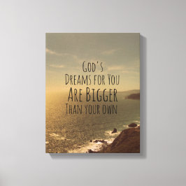 Inspirational Dream Big Quote Canvastryck
