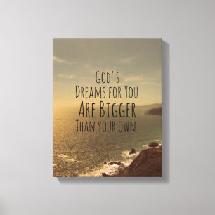 Inspirational Dream Big Quote Canvastryck
