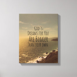 Inspirational Dream Big Quote Canvastryck