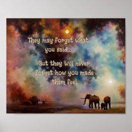 Inspirational Elephant Poster