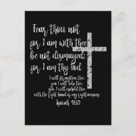 Inspirational Encouragement; Isaiah 41 Bible Verse Vykort