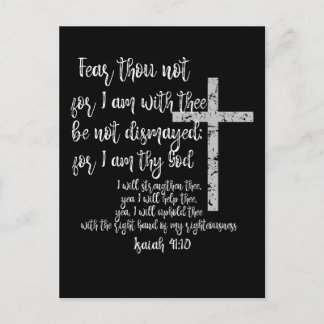 Inspirational Encouragement; Isaiah 41 Bible Verse Vykort