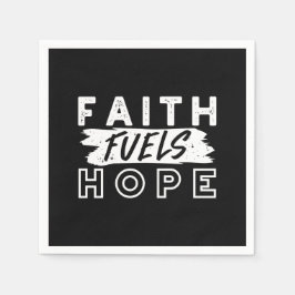 Inspirational Faith Quote – Faith Fuels Hope Pappersservett