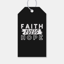 Inspirational Faith Quote – Faith Fuels Hope Presentetikett