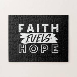 Inspirational Faith Quote – Faith Fuels Hope Pussel