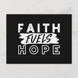 Inspirational Faith Quote – Faith Fuels Hope Vykort