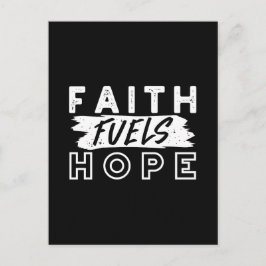 Inspirational Faith Quote – Faith Fuels Hope Vykort