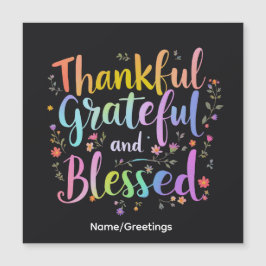 Inspirational Floral Gratitude Wreath Handcrafted 