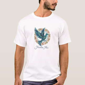 Inspirational Freedom Bird Celtic/Moorish Knotwork T Shirt