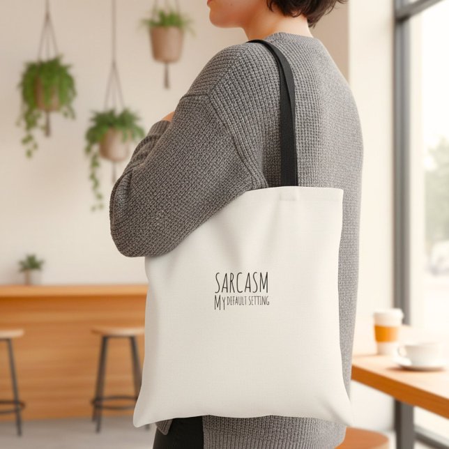 Inspirational funny  quote humor typography  tygkasse (Skapare uppladdad)