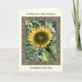 Inspirational Get well Card med Young Solros Kort