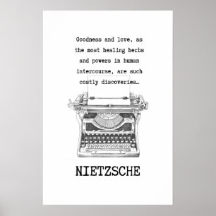 Inspirational Godhet och Kärlek citat NIETZSCHE Poster