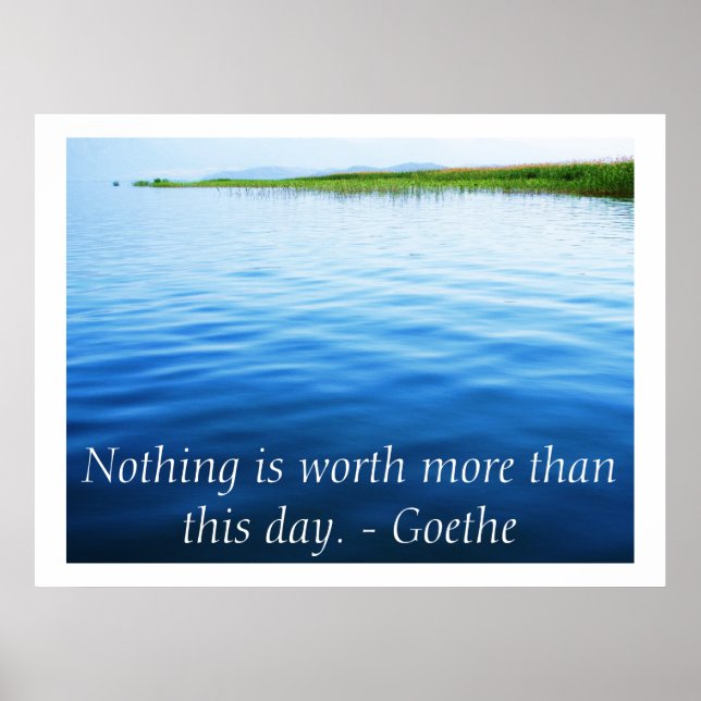 Inspirational Goethe-citattecken poster (Framsidan)