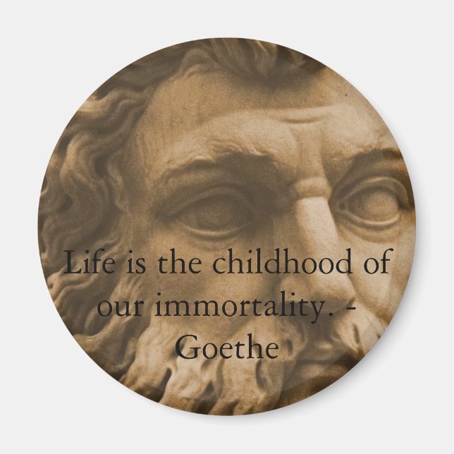 Inspirational Goethe Quote Magnet (Framsidan)
