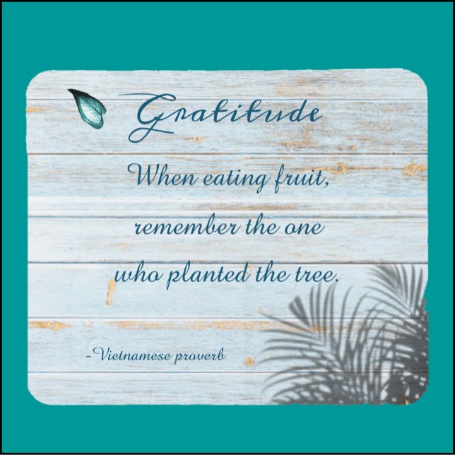 Inspirational Gratitude Sayed Mousepad Musmatta (Bookmark my store! https://www.zazzle.com/store/capricepetit)
