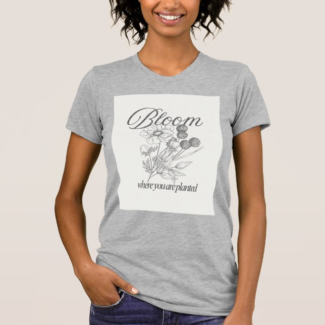 Inspirational Growth Quote Tee (Framsida)