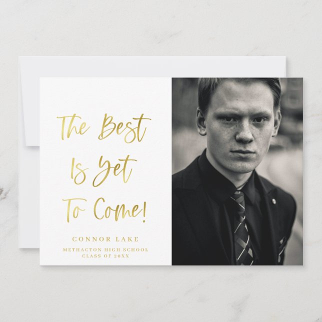 Inspirational Guld Photo Studenten meddelande (Framsida)