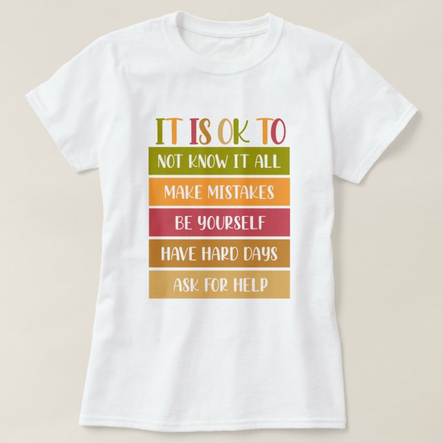 Inspirational Hälsa Quote T Shirt (Design framsida)