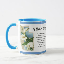 Inspirational Han gjorde mig värdig Mugg