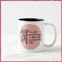 Inspirational Heart och Treasure Quote Mugg