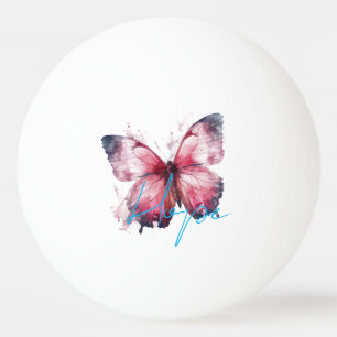 Inspirational Hope Rosa Butterfly Pingisboll
