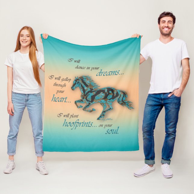 Inspirational Horse Fleece Blanket (På plats)