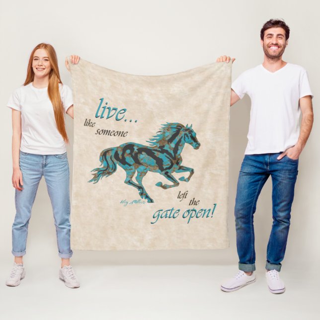 Inspirational Horse Fleecefilt (På plats)