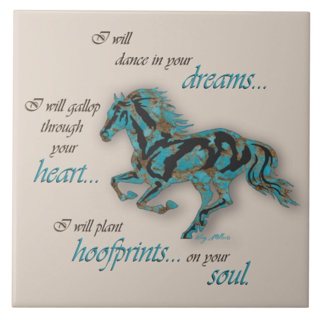 Inspirational Horse Kakelplatta (Framsidan)