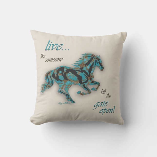 Inspirational Horse Kudde (Framsida)