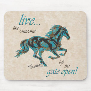 Inspirational Horse Mouse Pad Musmatta