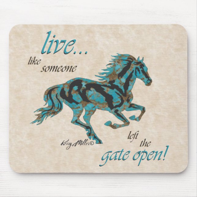 Inspirational Horse Mouse Pad Musmatta (Framsidan)