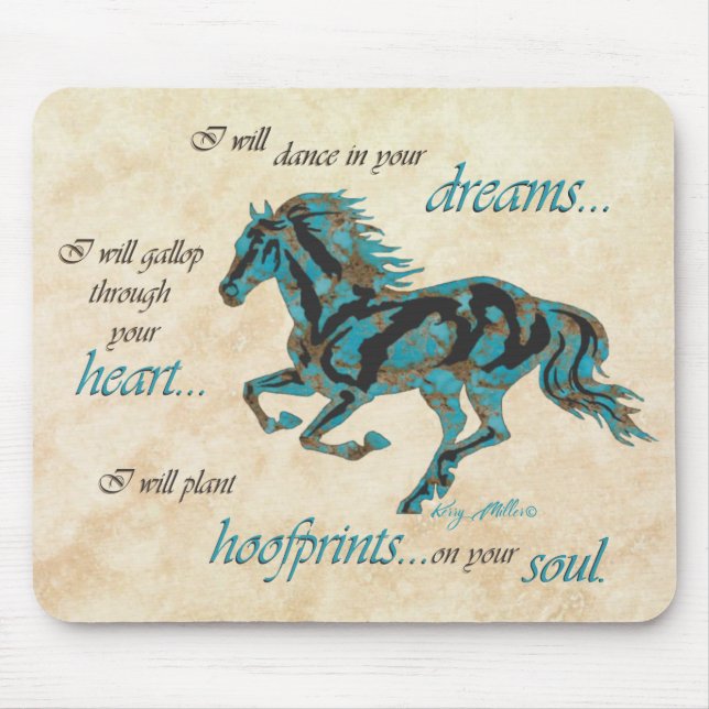 Inspirational Horse Mouse Pad Musmatta (Framsidan)