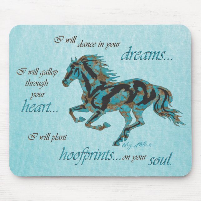 Inspirational Horse Mouse Pad Musmatta (Framsidan)