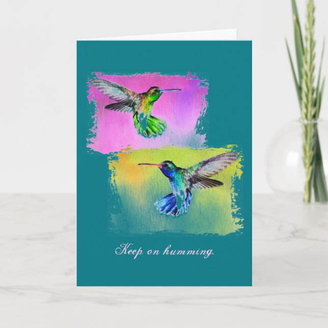 Inspirational Hummingbird-kort Kort (Framsida)