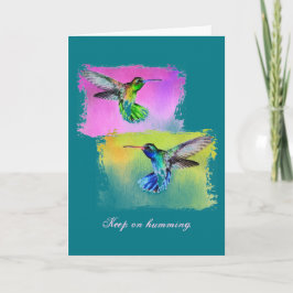 Inspirational Hummingbird-kort Kort