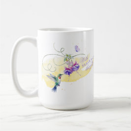 Inspirational Hummingbird och Butterfly Kaffemugg
