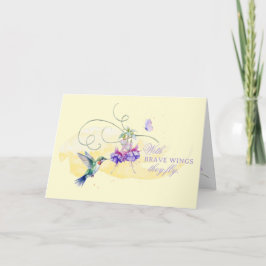 Inspirational Hummingbird och Butterfly Kort