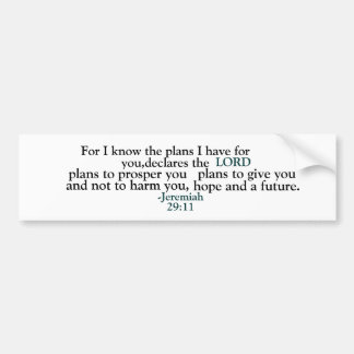 Inspirational Jeremiah 29:11 Bildekal