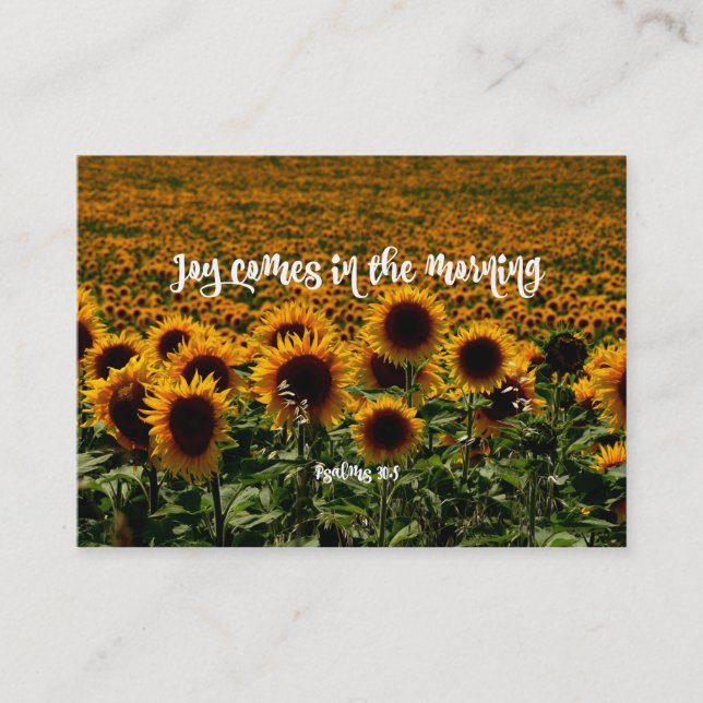 Inspirational Joy Bible Verse Visitkort (Framsida)