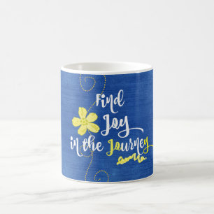 Inspirational Joy in the Journey Quote Kaffemugg