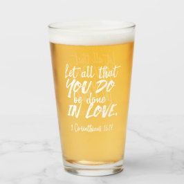 Inspirational Kärlek Scripture - 1 Corinthians 16: Glaskopp