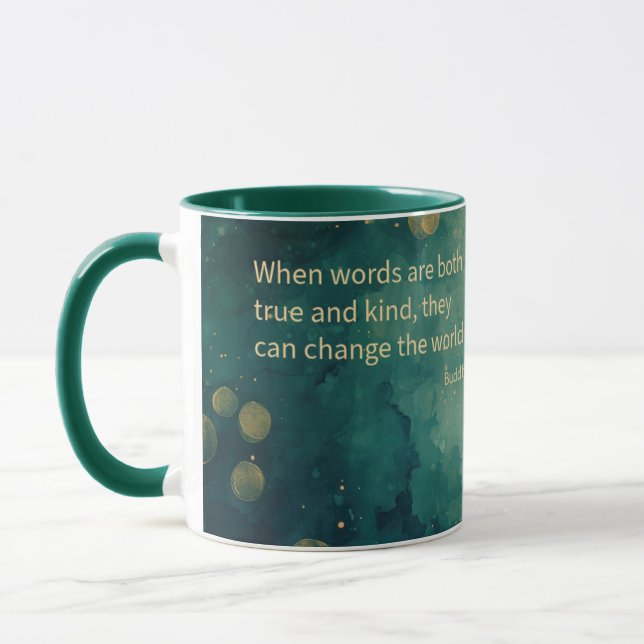 Inspirational Koi Pond Coffee Mugg (Vänster)