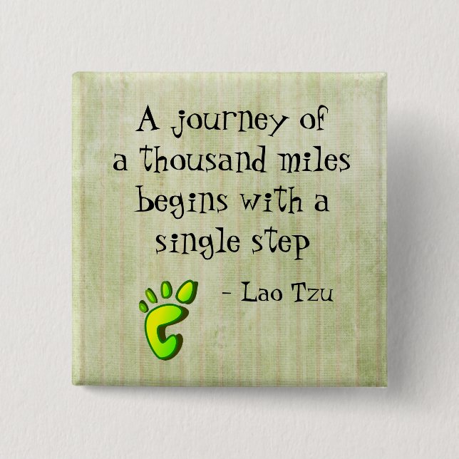 Inspirational Lao Tzu Quote Knapp (Framsida)