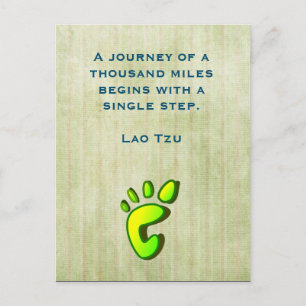 Inspirational Lao Tzu Quote Vykort
