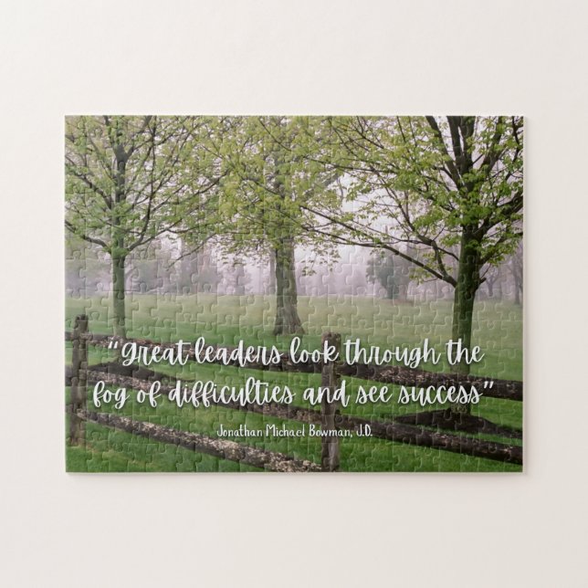 Inspirational Leadership Quote Puzzle Pussel (Horisontell)