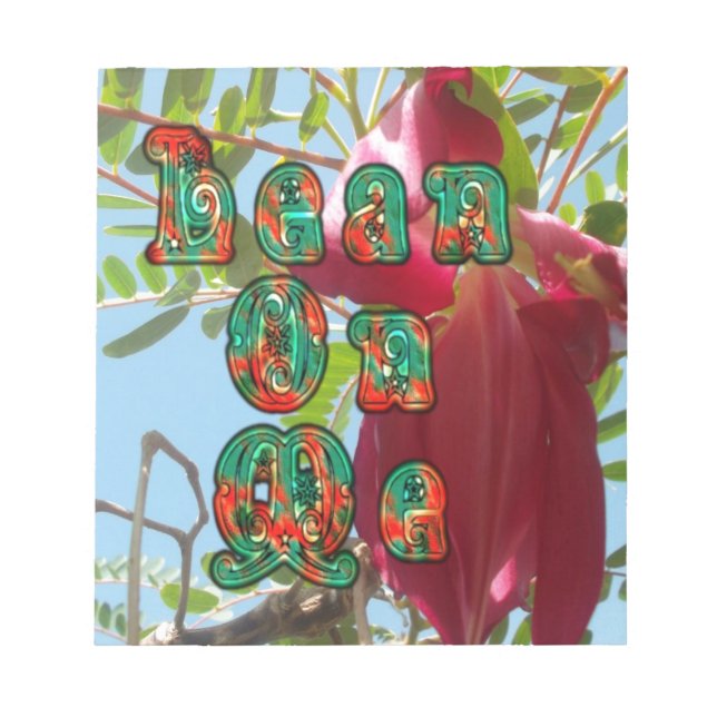 Inspirational Lean on Me Blommigt Skyward Art-utsk Anteckningsblock (Framsida)