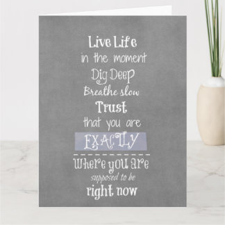 Inspirational Life Quote Kort