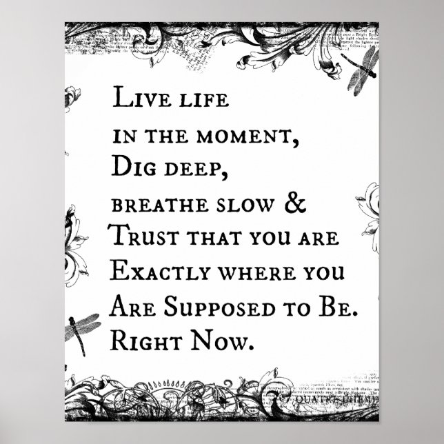 Inspirational Life Quote Poster (Framsidan)