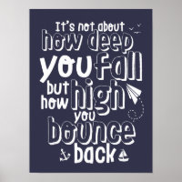 Inspirational Life Quote Poster att gå vidare